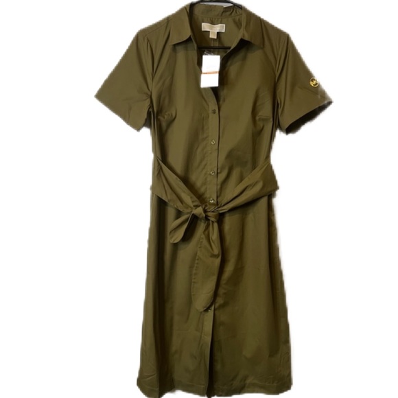 Michael Kors Dresses & Skirts - NWT Michael Kors Smoky Olive Dress size Small